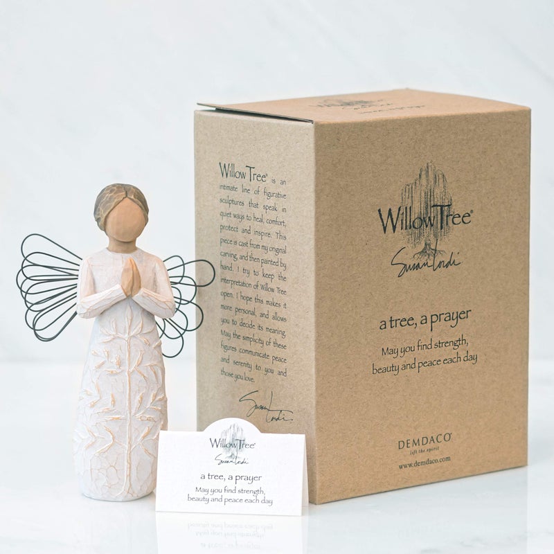 Willow Tree a Tree, a Prayer, May You find Strength, Beauty and Peace Each Day, A Gift for Baptism, First Communion, Confirmation, an Expression of Comfort, Hope, Healing, Sculpted Hand-Painted Angel - Image 4