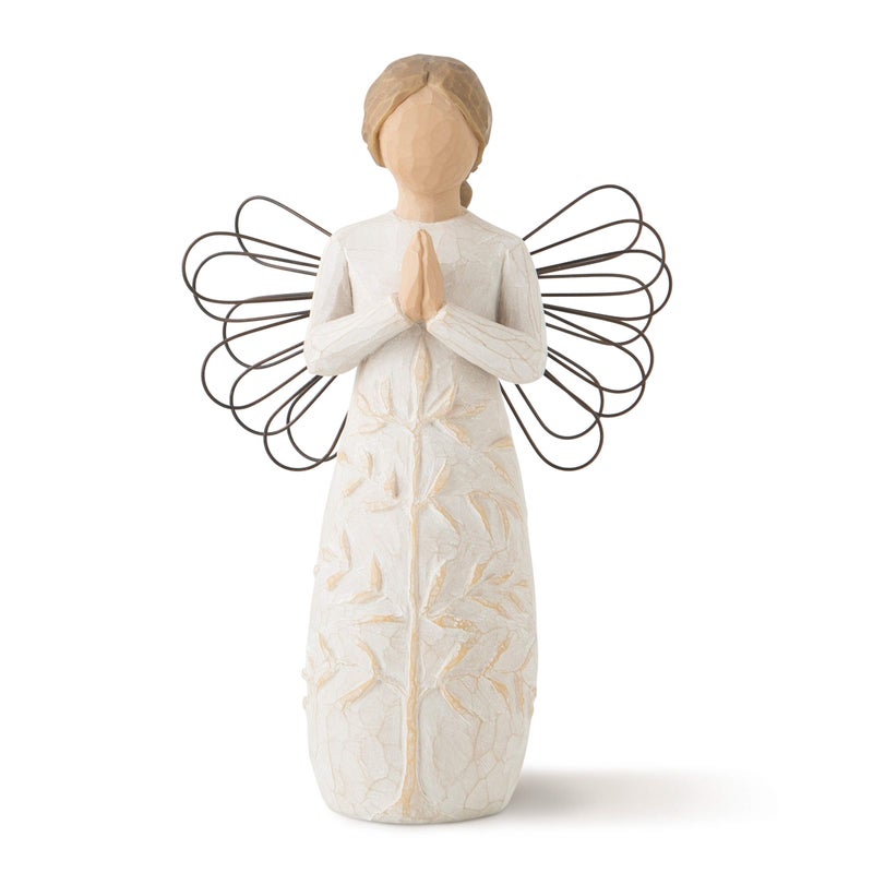 Willow Tree a Tree, a Prayer, May You find Strength, Beauty and Peace Each Day, A Gift for Baptism, First Communion, Confirmation, an Expression of Comfort, Hope, Healing, Sculpted Hand-Painted Angel - Image 1