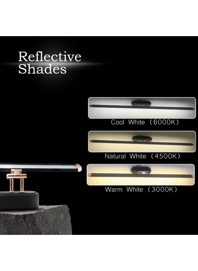 SINOMAN SINOMAN 12W 3 in 1 Color Changing Black and Rosegold Finish Picture Light Led Mirror Adjustable Head Perfect for Long Mirror, Paintings, Gallery Walls, Dressing (Warm White, Natural and Cool White)  - Image 2