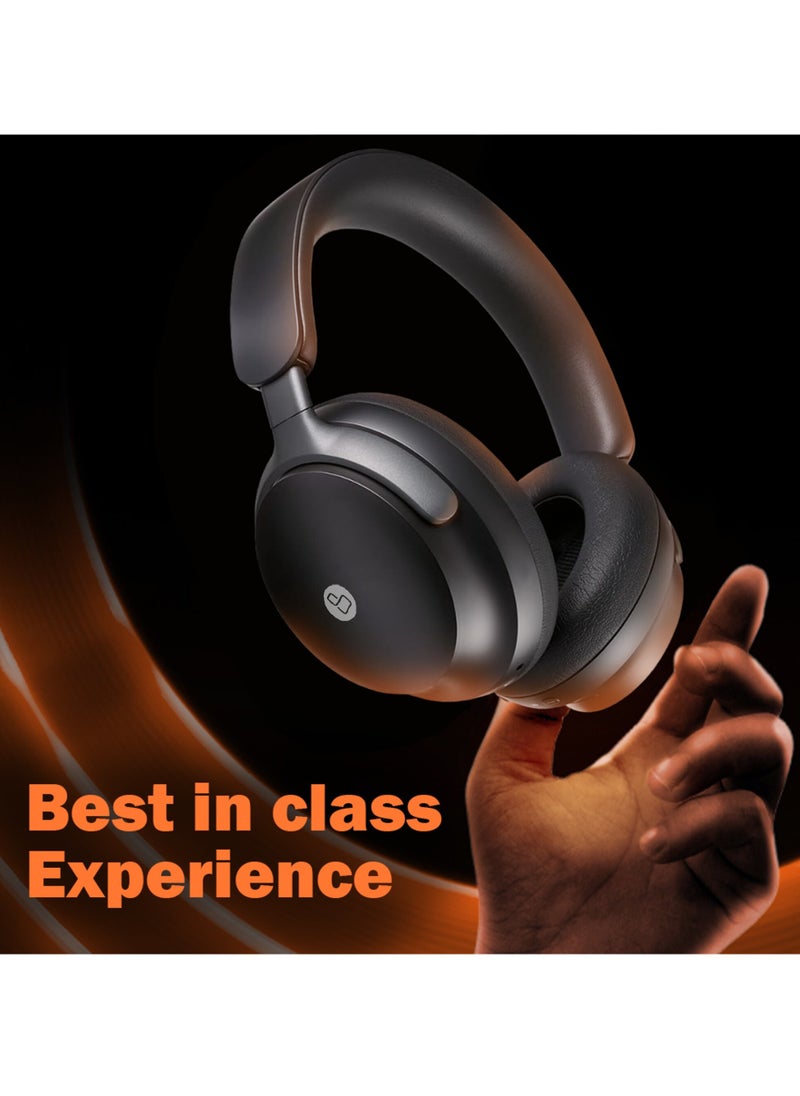 ProOne - ProOne PHB3580 ANC Wireless Headphones Active Noise Cancelling Over-Ear Bluetooth 5.3 Headset with TF Card, Long Battery, Comfortable for Travel & Work (Black) - Image 1