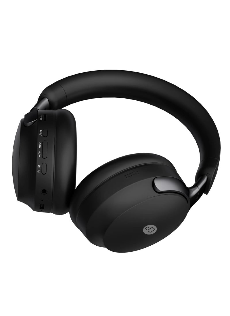 ProOne - ProOne PHB3580 ANC Wireless Headphones Active Noise Cancelling Over-Ear Bluetooth 5.3 Headset with TF Card, Long Battery, Comfortable for Travel & Work (Black) - Image 1