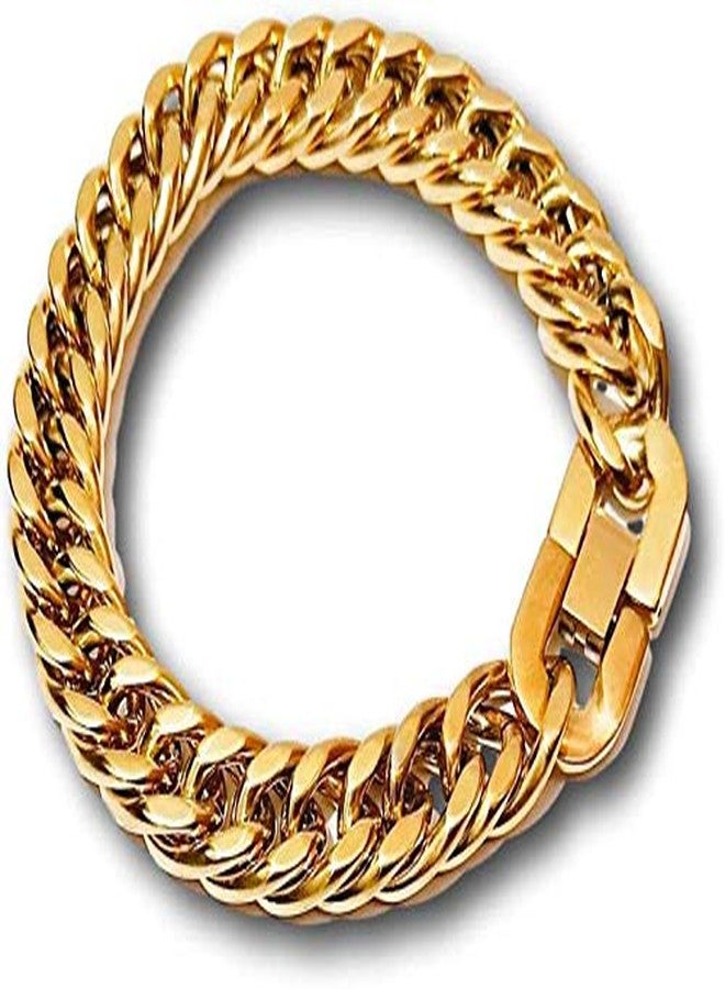 athizay 316L high long lasting shiny Gold finish pure stainless ELITE COLLECTION for men and boys - Image 1