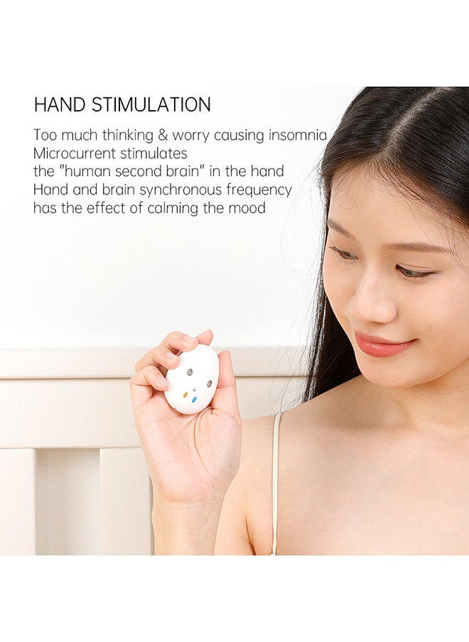 Generic - Mini Sleep Aid Device Sleeping Aid Machine Handheld Sleep Machine for Adults with Microcurrent/ Vibration/ Light Breathing Mode Built-in Battery for Stress Relief Sleep Quality Improve - Image 1