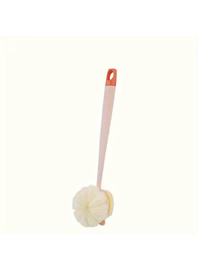 Green Long Handle Dual Sided Shower Brush Back Scrubber Massager Non Slip Grip - Image 4