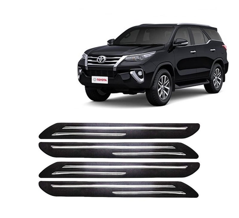 Car Bumper Guard for Fortuner (2008-2017) - (Chrome Strip)