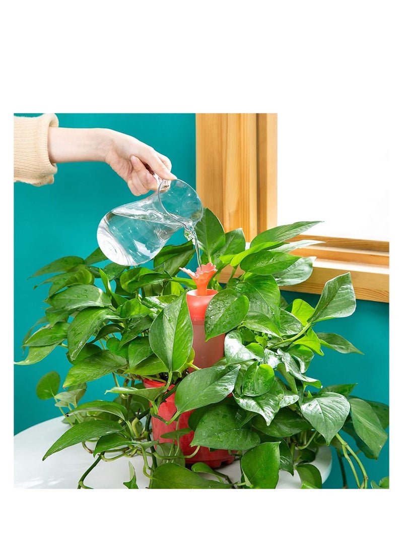 Y&D 4 Pcs Plant Watering Globes Plastic Self Spike Bulbs Automatic Drippers Irrigation Devices for Indoor Outdoor Plants Bottle Garden Drip System  - Image 5