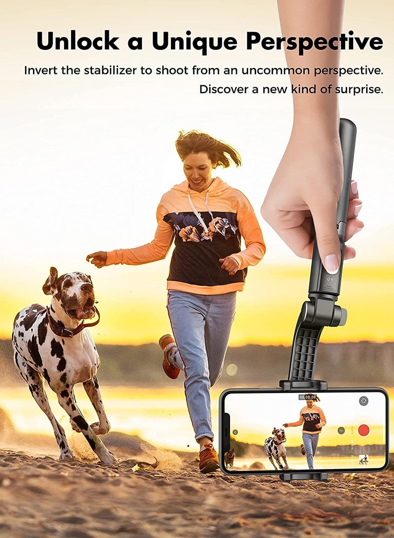 Gimbal Stabilizer for Smartphone Selfie Stick Tripod with Wireless Remote Control 360° Rotation Auto Balance Stabilizer Portable Phone Stand for iPhone & Android Phones - Image 5