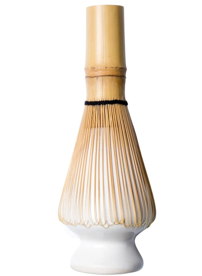 Matcha Kari Dr. Weil Matcha Kari - Lite Matcha Tea Set - White - Whisk with Holder, Scoop, Sifter, and Ceramic Bowl - Image 4