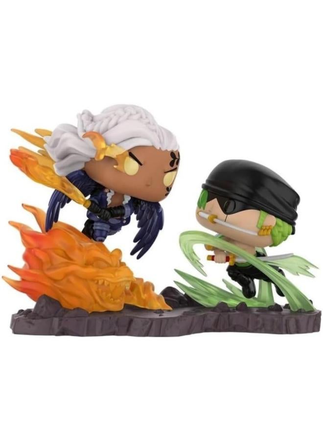 Funko Pop Moment Anime - One Piece Roronoa Zoro vs King #1954 | Epic Wano Arch Scene | Collectible Vinyl Figure | Great for Anime Fans & Collectors - Image 3