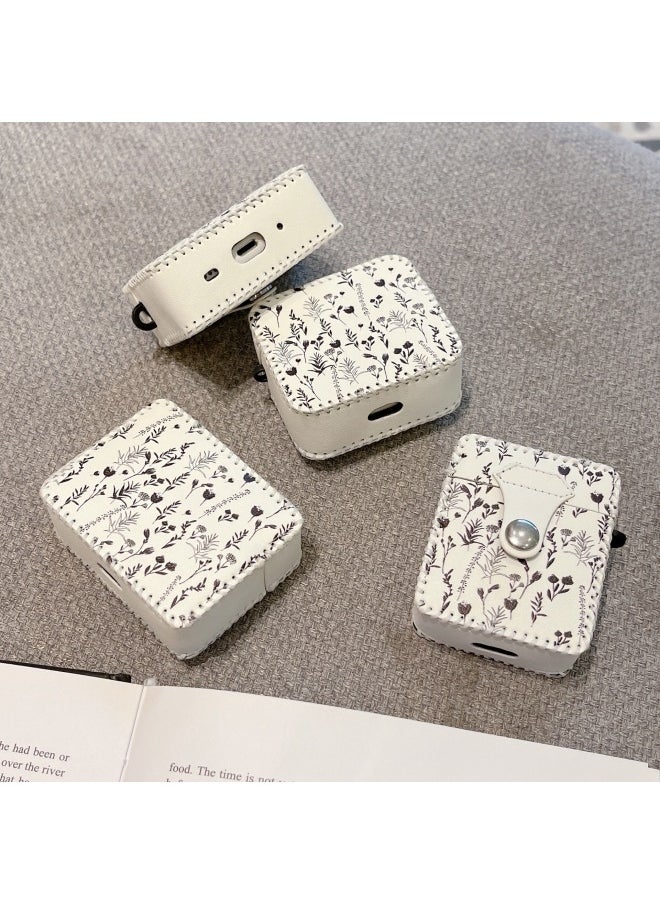 Generic - Suitable For AirPods 4 Headphone Case Cartoon All-inclusive Leather Case For Apple1/2 Generation Pro2 Bluetooth Protective Case One-piece Case-Color:One-piece Leather Case-light Blue Dots-Model:Airpods Pro (protective Sleeve) - Image 1