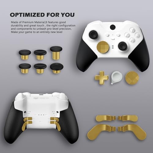 Sedicoca Complete Component Pack for Xbox Elite Wireless Controller Series 2package Includes 1 Carrying Case 1 Dock 4 Paddles 2 DPads 6 Thumbsticks1Tool for Xbox One Elite Series 2 Core Replacement Parts - Image 3