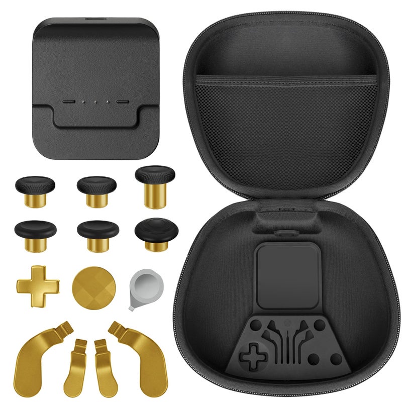 Sedicoca Complete Component Pack for Xbox Elite Wireless Controller Series 2package Includes 1 Carrying Case 1 Dock 4 Paddles 2 DPads 6 Thumbsticks1Tool for Xbox One Elite Series 2 Core Replacement Parts - Image 2