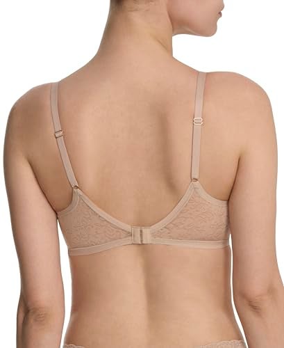 Natori Women's Sheer Jacquard Contour Underwire Bra, Café, 34D - Image 3
