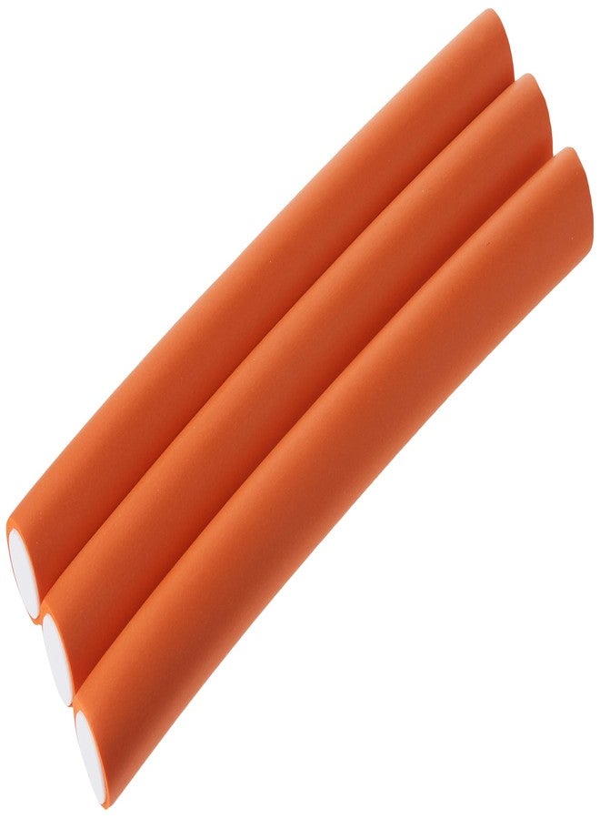 Diane Jumbo Twist-Flex Rod, Orange, 3 count 1 Inch - Image 1