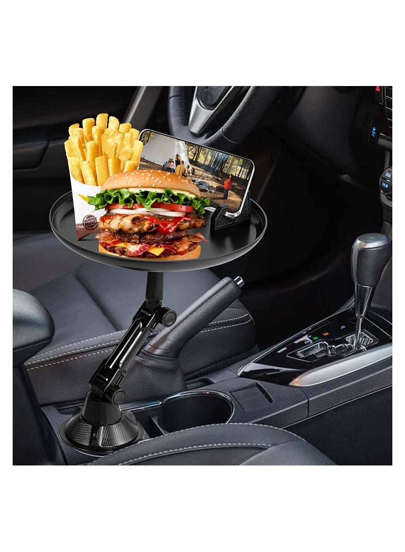 Car Cup Holder Tray, Car Tray Table with Phone Holder, Adjustable Car Tray Perfect for Eating in The Car - Image 3