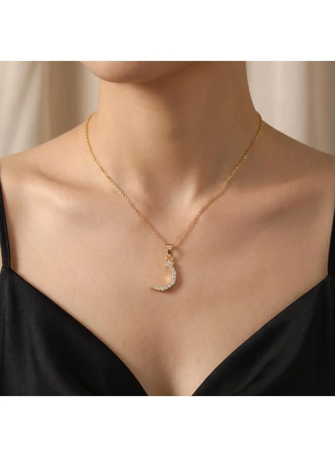 Rovaux  Arabic Letter 'Zaa' Necklace 18k Gold Plated for Women | Best Price UAE