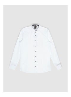 Olymp Collared Neck Long Sleeve Plain/Basic Shirt  - Image 1