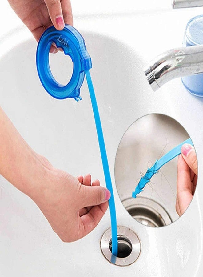 JIGVA Sink Drain Clog Remover Tool, Flexible Hair Removal Cleaner for Bathroom & Kitchen Pipes, Reusable Drain Snake for Shower, Bathtub & Sewer, Easy Anti-Clog Cleaning Tool (Pack of 1) - Image 3