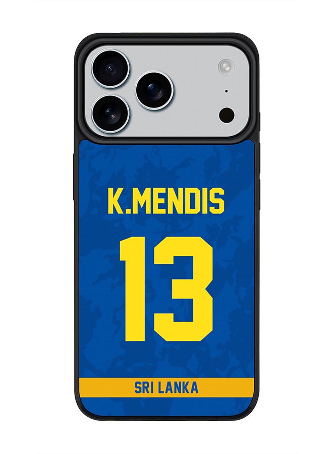 Stylizedd iPhone 17 Pro Max Case, [Compatible with MagSafe] Slim Magnetic cover Phone Case iPhone 17 Pro Max -Sri lanka Kusal Mendis, Jersey No 13 - Image 1