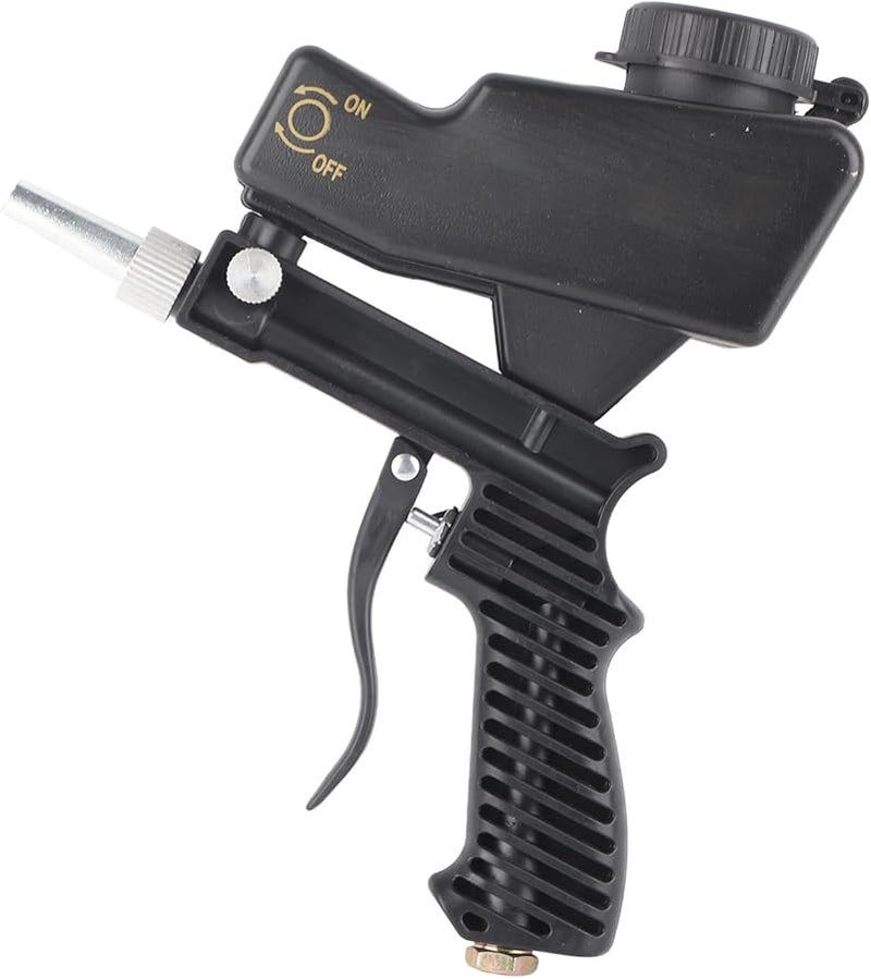 Black Air Sand Gun Kit 70 150 PSI Paint Remover For Metal Wood Cabinet Glass Etching - Image 3