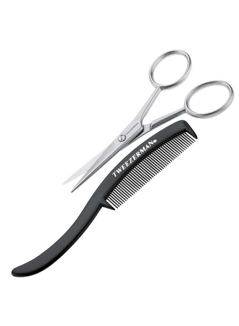 تويزرمان طقم مقص شارب مع مشط من تويزرمان جير، وحدة واحدة - Image 1