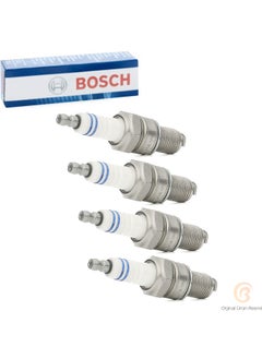 BOSCH مجموعة شمعات إشعال 4 قطع رينو-بيجو-سيتروين FR7DC+ 0242235666  - Image 1