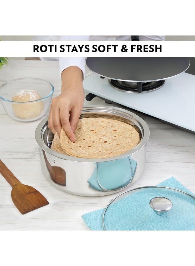 BOROSIL Sf2500Glrs12 Stainless Steel Insulated Roti Server - Image 5