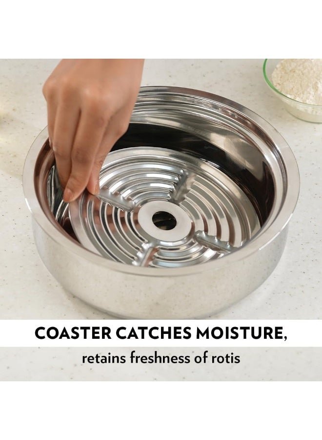 BOROSIL Sf2500Glrs12 Stainless Steel Insulated Roti Server - Image 4