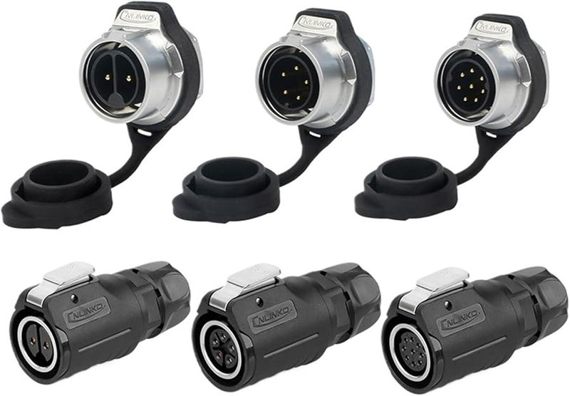 LP16 Waterproof Electrical Connector 9 Pin Plug Socket M16 Industrial Connector for LED Lighting - Image 3