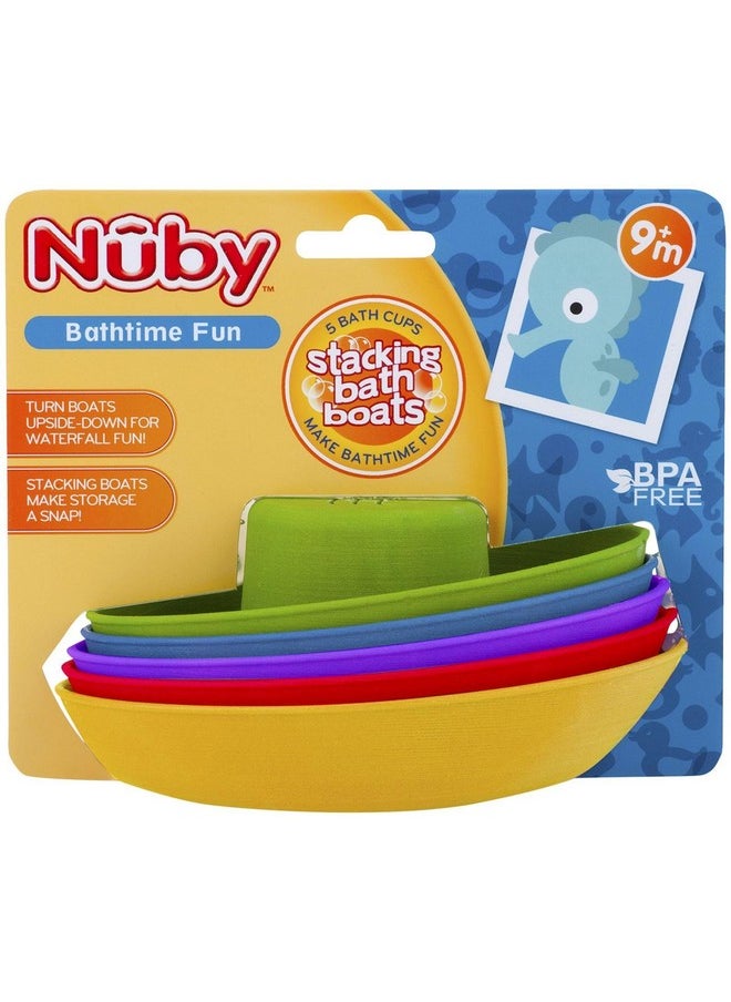 Nuby Nuby 5-Pack Stacking Bath Boats  - Image 1