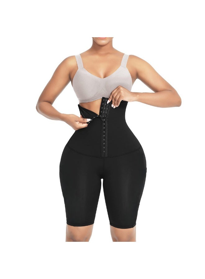 Women – High-Waisted Sweat Shaper for Weight Loss | Tummy Control & Thigh Slimming Neoprene Sauna Pants | Belly Fat Burner Workout Shorts (YHH-2) - Image 1