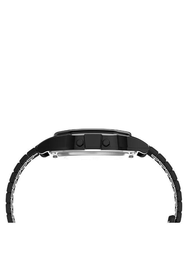 تيميكس TIMEX SPECIAL PROJECTS TW2R79400  ساعة رقمية غير محددة الجنس من الراتنج مع سوار فولاذي أسود - Image 2