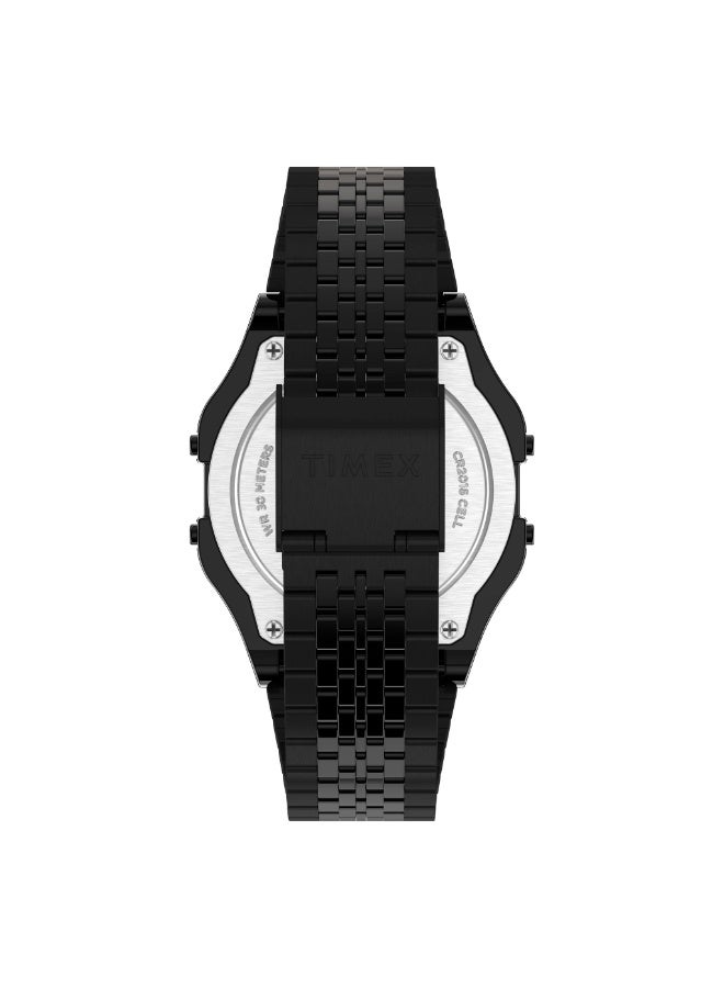 تيميكس TIMEX SPECIAL PROJECTS TW2R79400  ساعة رقمية غير محددة الجنس من الراتنج مع سوار فولاذي أسود - Image 4
