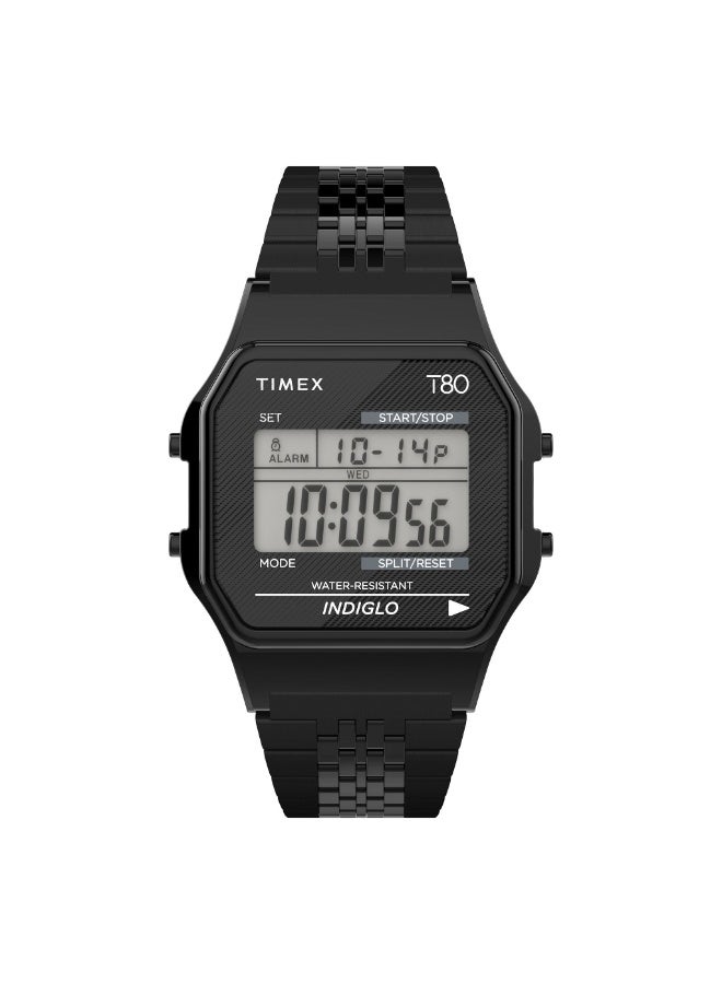تيميكس TIMEX SPECIAL PROJECTS TW2R79400  ساعة رقمية غير محددة الجنس من الراتنج مع سوار فولاذي أسود - Image 1