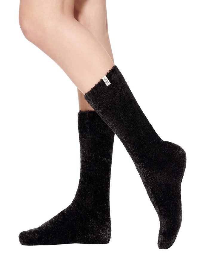 UGG Women's Leda Cozy Sock Socks, Black, O/S - Image 1