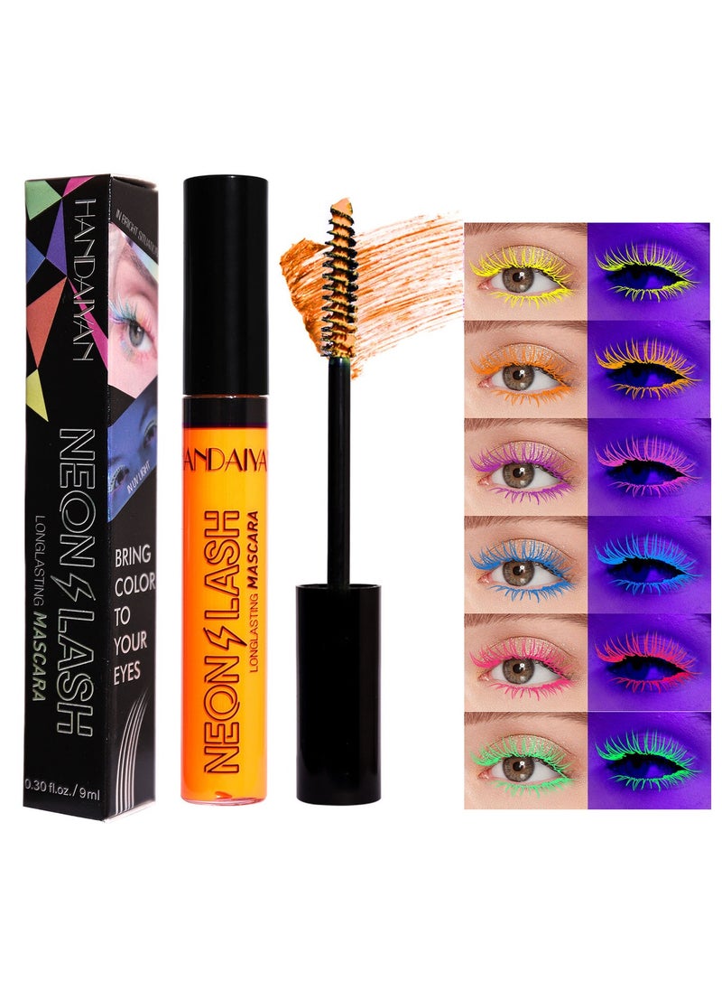 Handaiyan Mascara Volume And Long Waterproof Extreme Volume Colorful Neon Makeup Mascara Intense Length Lasting Curly Slender,Lengthening Smudge-Proof No Clumping,Easy To Apply Best Grande Lash  - Image 1