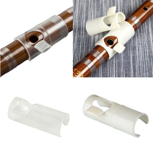 CCeCCe 2 Pack Flute Wind Director Practice Tool Clip on Embouchure Blowing Aid Nozzle Air Stream Training Devices for Beginner Dizi Chinese Bamboo Flute Xiao Woodwind Flute Wooden Flutes Easy to Blow - Image 1