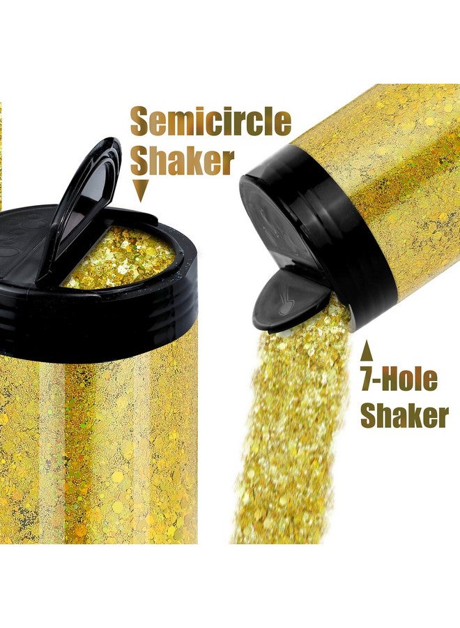 Estanoite Iridescent Chunky Glitter 5.64Oz/160G, Ultra Fine Glitter Powder Mixed Chunky Pet Flakes Sequins For Resin Epoxy Craft Arts, Tumbler Nail Hair Eye Party Festival Decor (Fantasy Blue) - Image 4