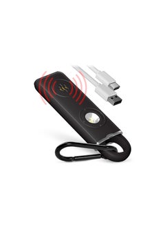 Personal Alarm Keychain for Women Safety Protection, USB Rechargeable 130 dB Self Defense Siren Sound Whistle with LED Light, Emergency Security Alert Pull Pin Key Chain for Kids Elderly