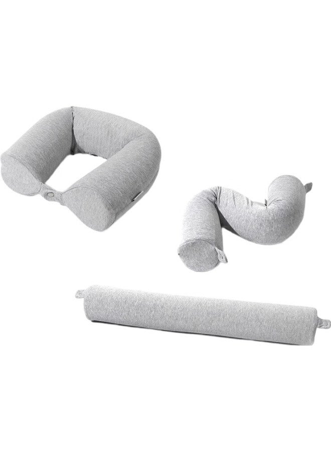 Yuzhaolin U-Shaped Neck Pillow, Portable Travel Neck Pillow, Airplane And High-Speed Rail Nap Pillow, Round Pillow, Multi-Purpose And Transformable - Image 2