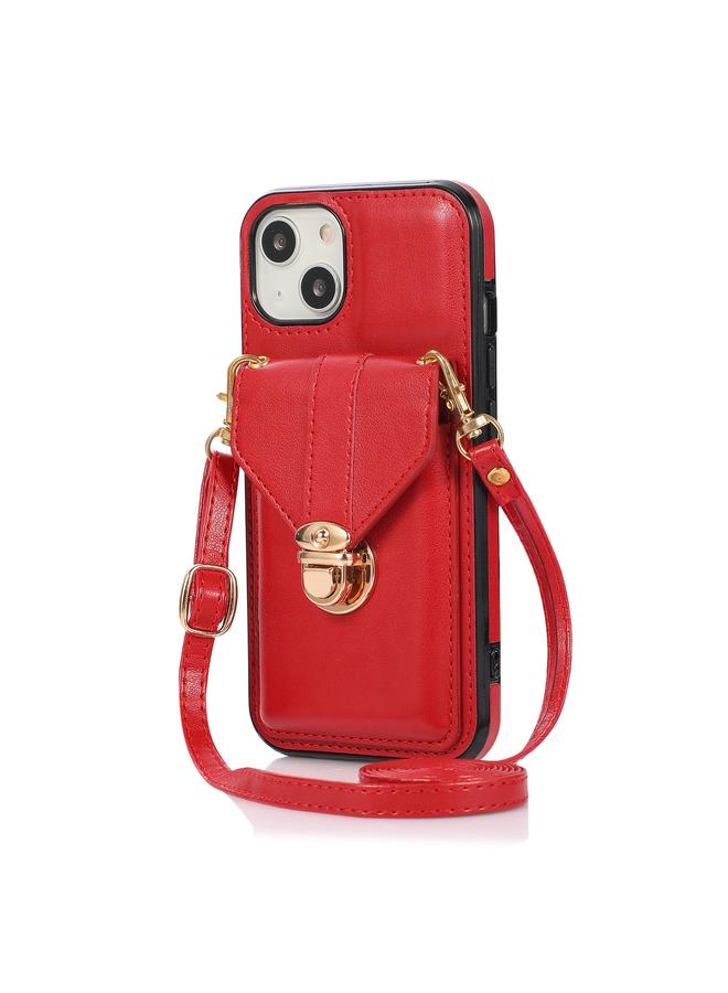 زبون جراب لهاتف iPhone 13 Pro Max جراب واقٍ أنيق بمشبك مع حامل وفتحة للبطاقة ومحفظة وحبل - Image 2