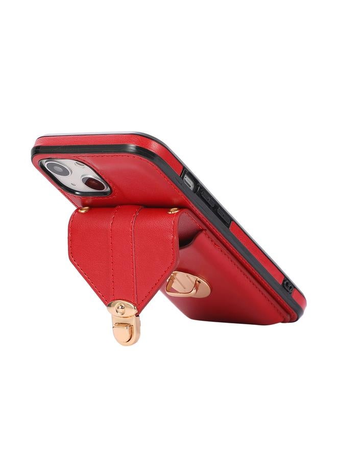 زبون جراب لهاتف iPhone 13 Pro Max جراب واقٍ أنيق بمشبك مع حامل وفتحة للبطاقة ومحفظة وحبل - Image 4