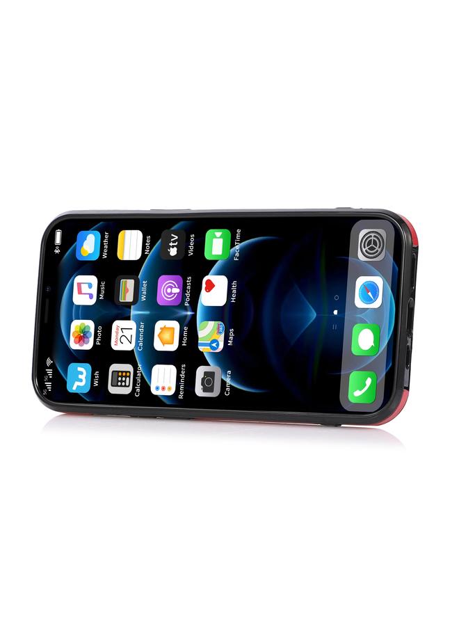 زبون جراب لهاتف iPhone 13 Pro Max جراب واقٍ أنيق بمشبك مع حامل وفتحة للبطاقة ومحفظة وحبل - Image 5