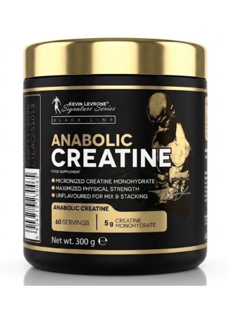 KEVIN LEVRONE Anabolic Creatine 300g Unflavored, Premium Creatine for Muscle Growth & Performance - Image 1