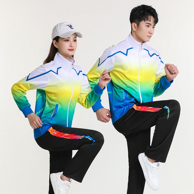 Square Dance Sports Suit Broadcasting Gymnastics Workplace Gymnastics Aerobics Hiking Team Walking Team Team Uniform