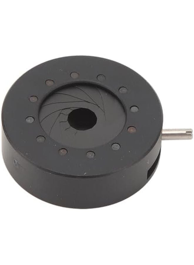 12 Blade Manual Iris Diaphragm 0 5 15mm Adjustable Aperture Aluminum Alloy - Image 2