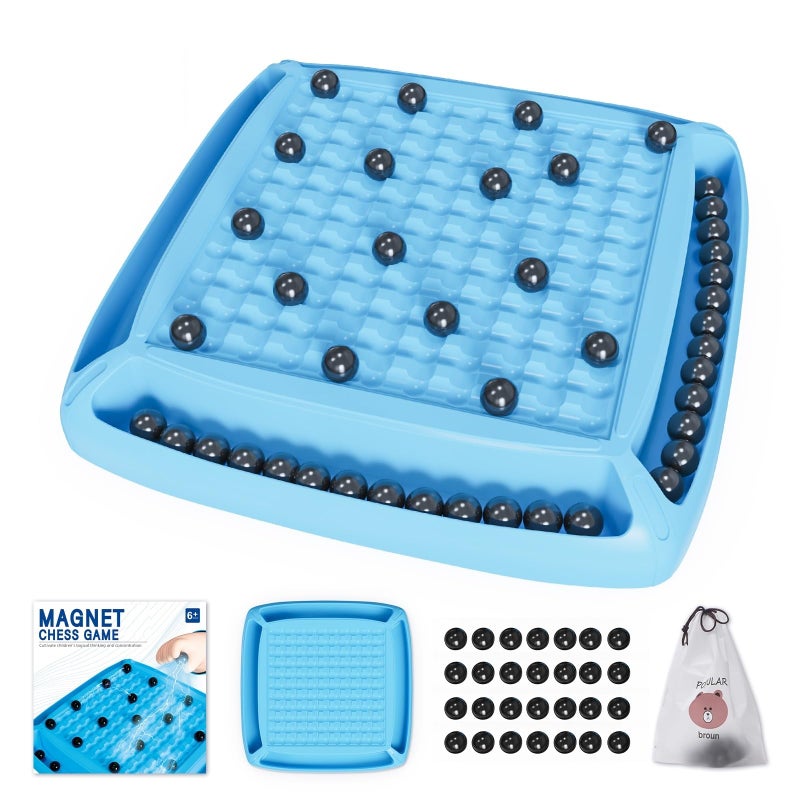 Magnetic Chess Game, Fun Family Magnet Chess Game with 20pcs Stones, for Kids and Adults, Magnetic Gifts for Boys & Girls, 2-4 Players