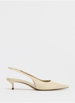 Zara Kitten heel slingback shoes  - Image 1