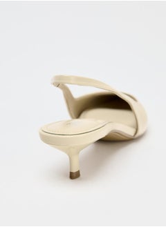 Zara Kitten heel slingback shoes  - Image 4