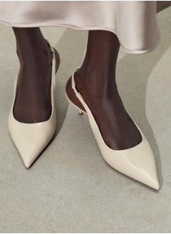 Zara Kitten heel slingback shoes  - Image 5